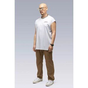 Acronym S25-PR 100% Cotton Mercerized Sleeveless T-shirt M New White